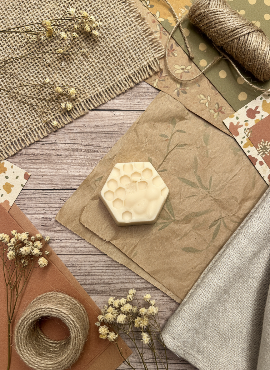 Creamy Musk & Gingerbread Hexagon Cookie